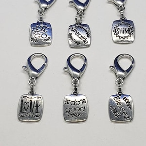 Inspiration Zipper Pull Charms
