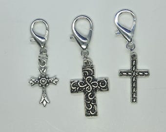 Cross Zipper Pull Charms