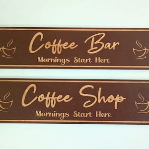 Coffee Shop, Coffee Bar Wood Sign, Kitchen Décor, Coffee Décor, Coffee Signs, Coffee Lovers, Wooden Coffee Décor, Laser Cut, Coffee Gift