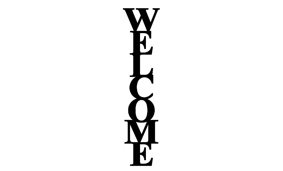 Welcome Word Cutout, Welcome Sign, Wall Décor, Wooden Wall Signs ...