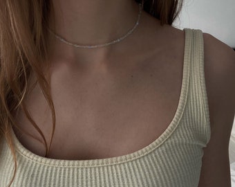 FRANKIE NECKLACE - Beaded Choker Necklace Handmade Jewelry Beaded Beach Necklace Gift for Friend Necklace Beachy Jewelry Summer