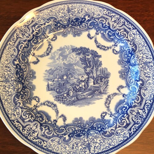 Spode Blue Room Collection Portland Vase Dinner Plate Etsy