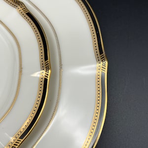 Gilded Age Noritake Dinner Plate and Bread Plate - Two Pieces