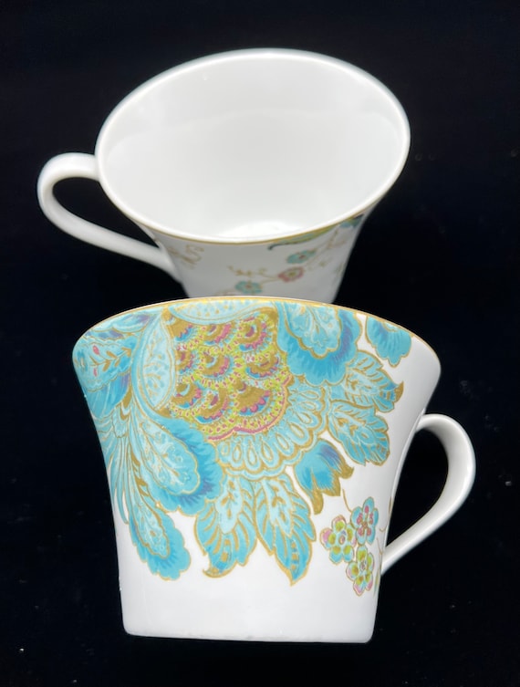 Two 222 Fifth Eliza Spring Tea Cups Mugs - Etsy