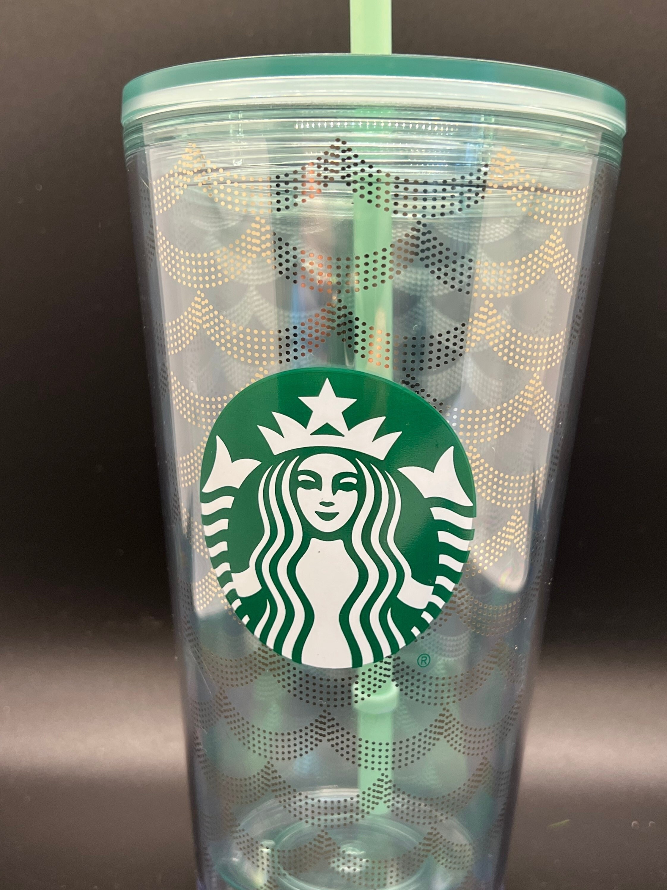 Starbucks Green Acrylic Cold Cup 16 fl oz Cold Brew Coffee Cup w