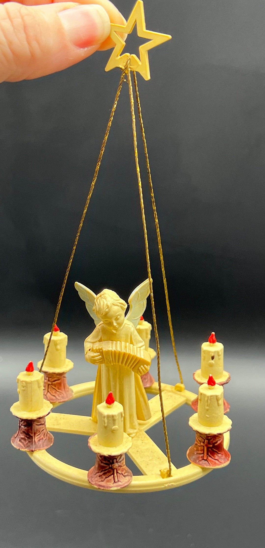 Angel Candelabra Ornament Made in Italy 3.25 X 2.5 Etsy