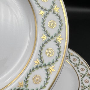 FOUR Spode 1810 Garland Y8054 Reproduction of No 1354 Bread Plates Set of 4