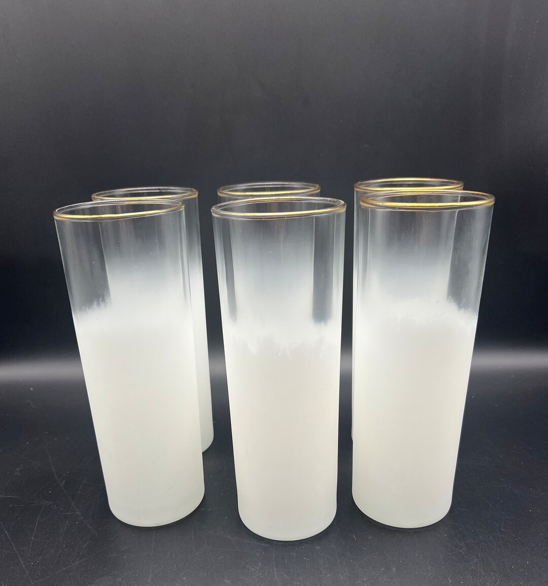 Blendo Tumbler Glasses White Ombre Iced Tea Tumblers Tom Collins ...