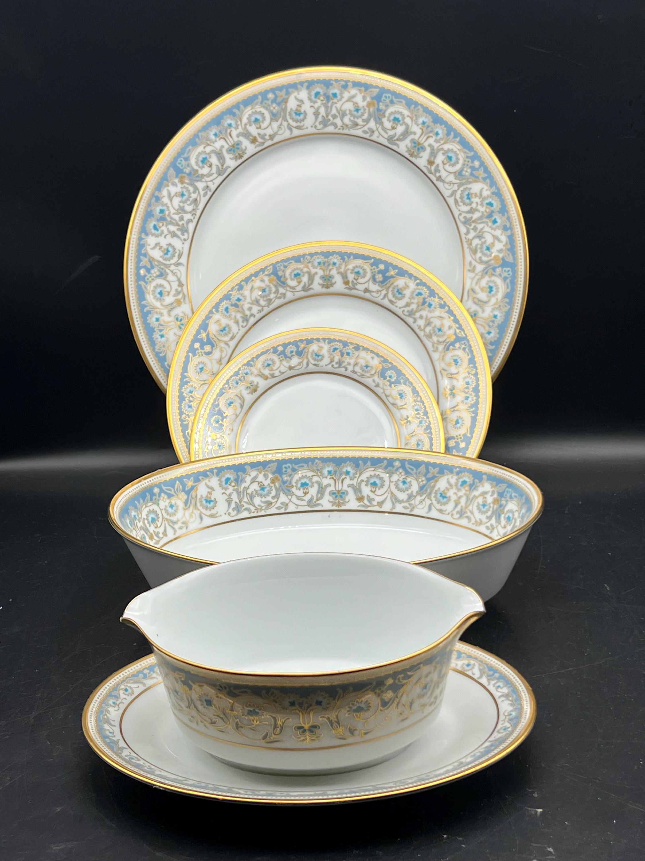 Noritake Polonaise Oval Serving Bowl 9”, Gravy Bowl W/ Attached