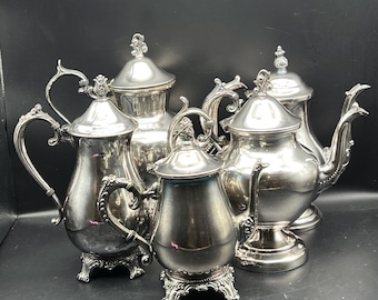 James Dixon and Sons Tea Pot, Creamer, Sugar JD&S EPBM