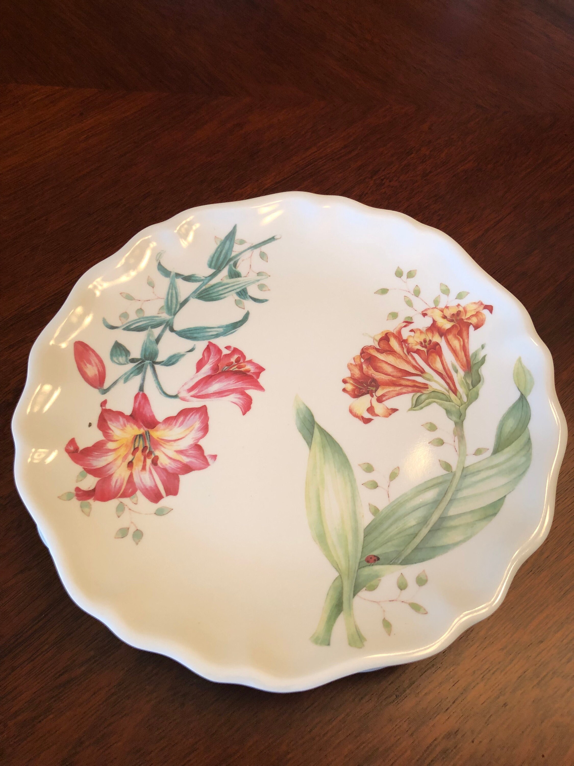 FOUR Lenox Butterfly Meadow Melamine Salad Accent Plates Etsy