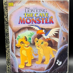 Vintage Disney's The Lion King: The Cave Monster Little Golden Book by Justine Korman
