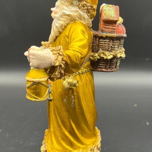 Gold Santa Christmas Ornament - Etsy