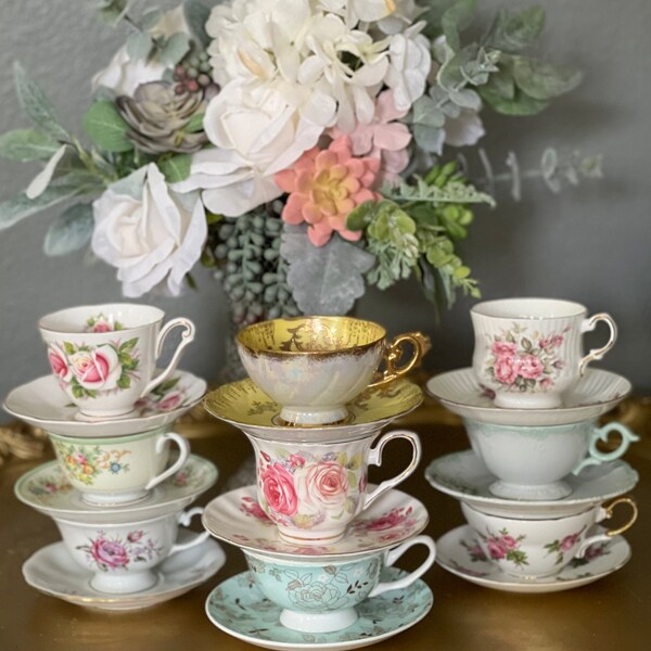Tea Cups and Saucers Sets Etsy