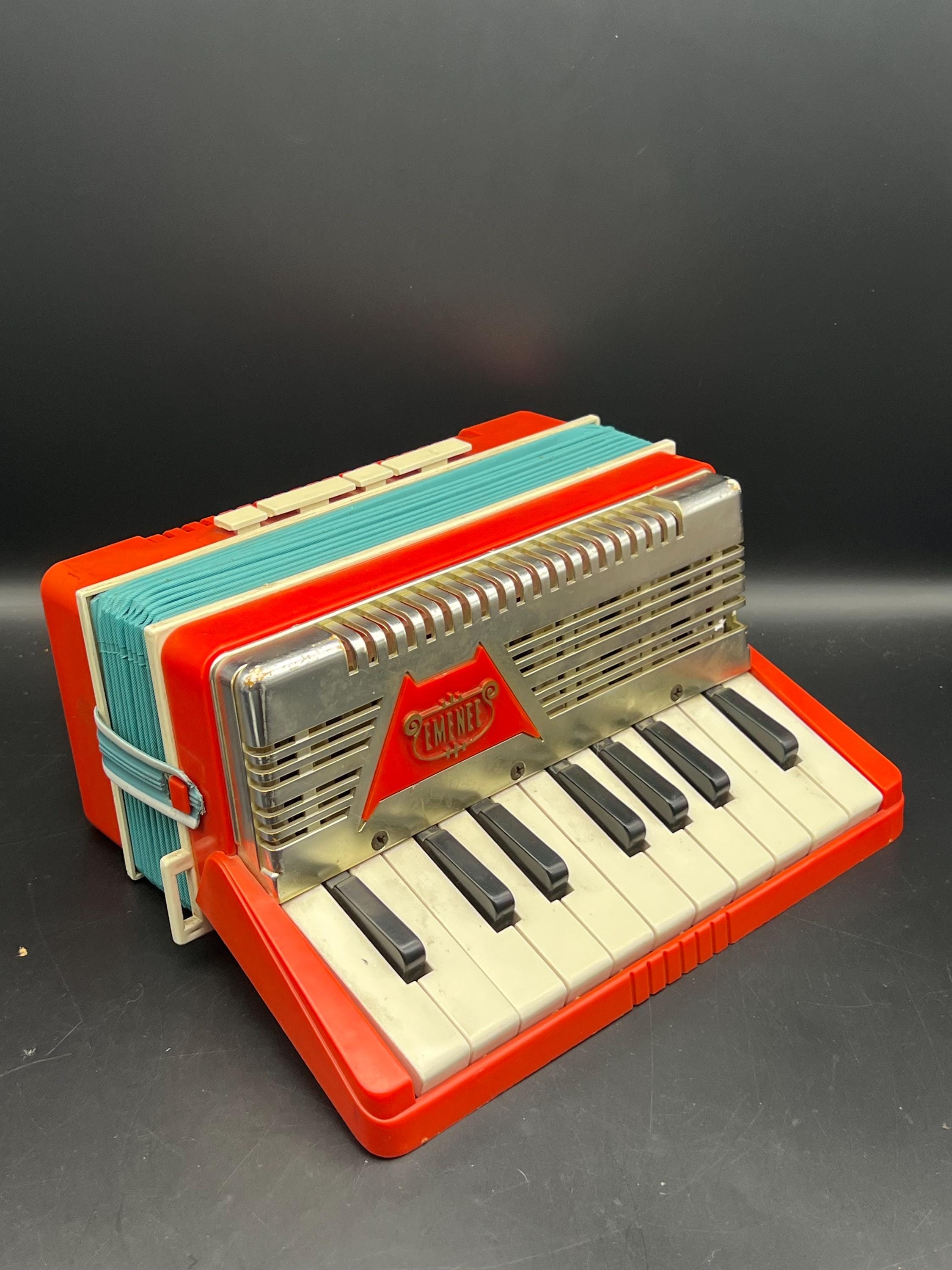Vintage Emenee Toy Accordion 1955