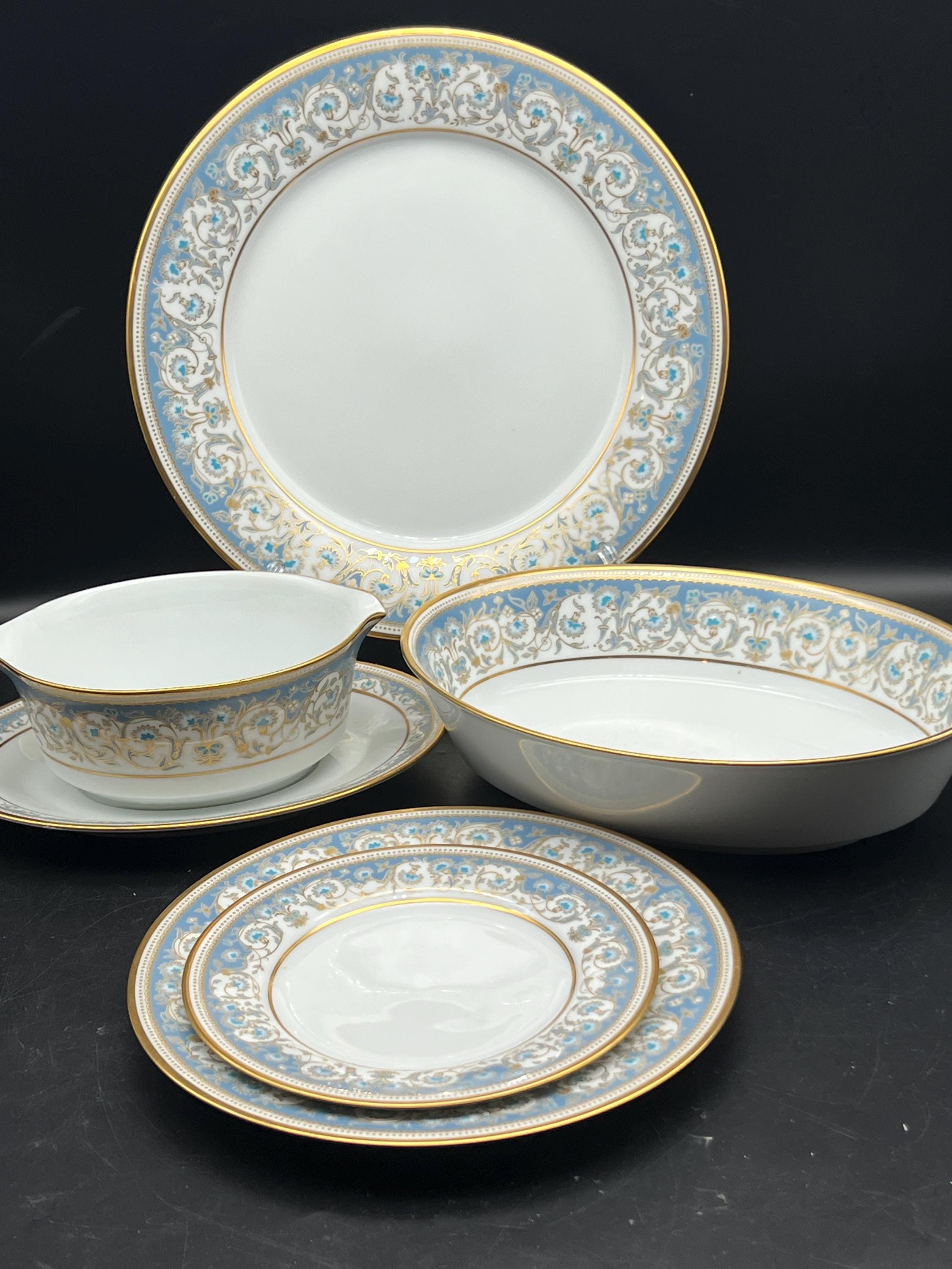 Noritake Polonaise Oval Serving Bowl 9”, Gravy Bowl W/ Attached