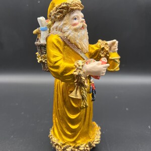 Gold Santa Christmas Ornament - Etsy