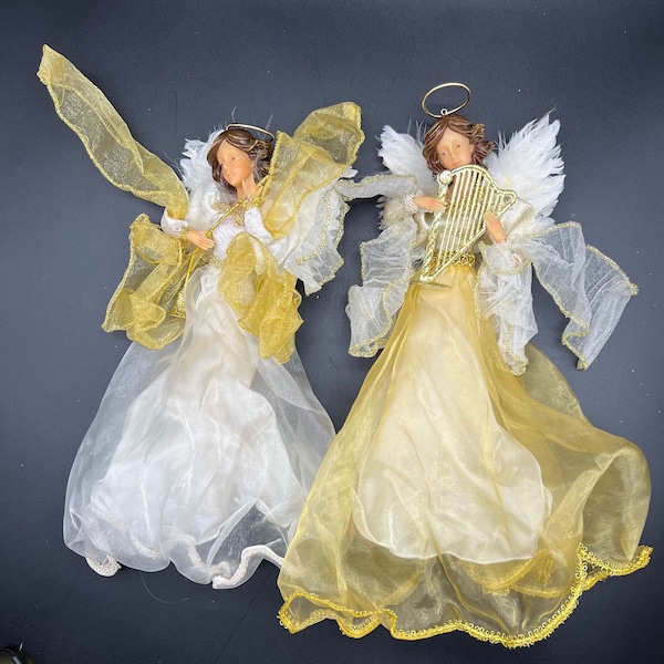 Gold Angel Ornaments Etsy