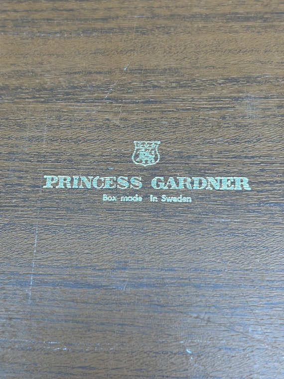 Vintage Princess Gardner Jewelry Box Made in Swed… - image 9