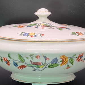 Vintage Warwick Chinese Bird Covered Serving Dish
