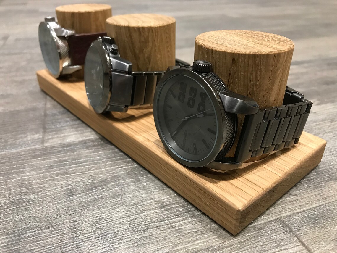 Watch Holder Stand for Three Watches Watch Storage Gift Etsy