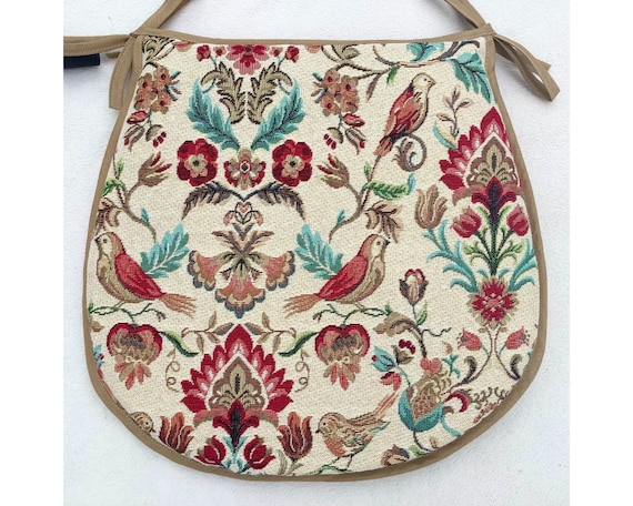 William Morris Inspired Tapestry Weave Bird Pattern Chair Seat Pads to Fit Seats Approx.14x 14 Etsy