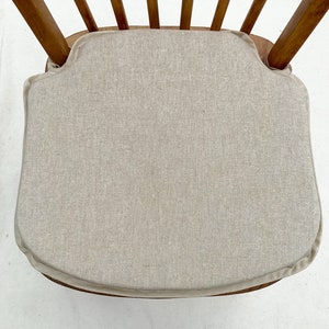 Natural french Toile Print Spindle Back Shape Chair Seat Pads to Fit Seats Approx.17 Wide X 15 Deep Etsy Canada
