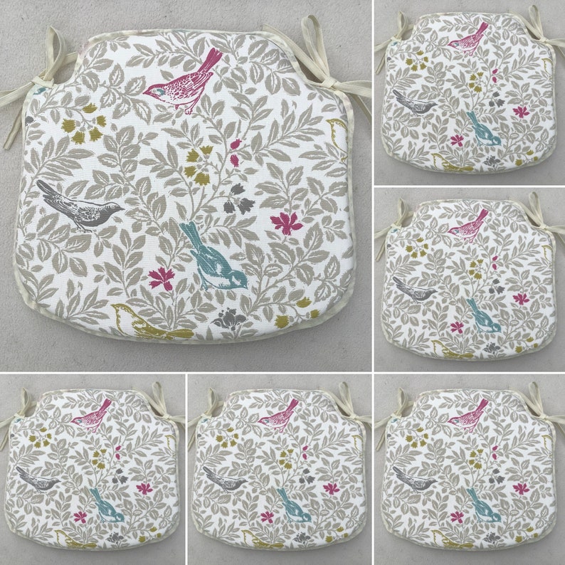 Smaller Spindle Back Shape Chair Seat Pads 14 Wide X 13 Etsy UK