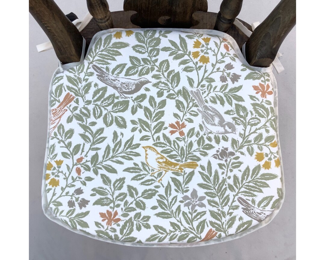 Smaller Spindle Back Shape Chair Seat Pads 14 Wide X 13 Deep Autumn