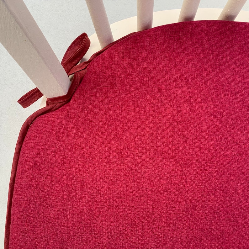 Highlander Crimson Spindle Back Shape Chair Seat Pads to Fit Etsy UK