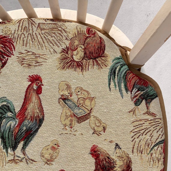French country rooster chair cushion pad new arrivals