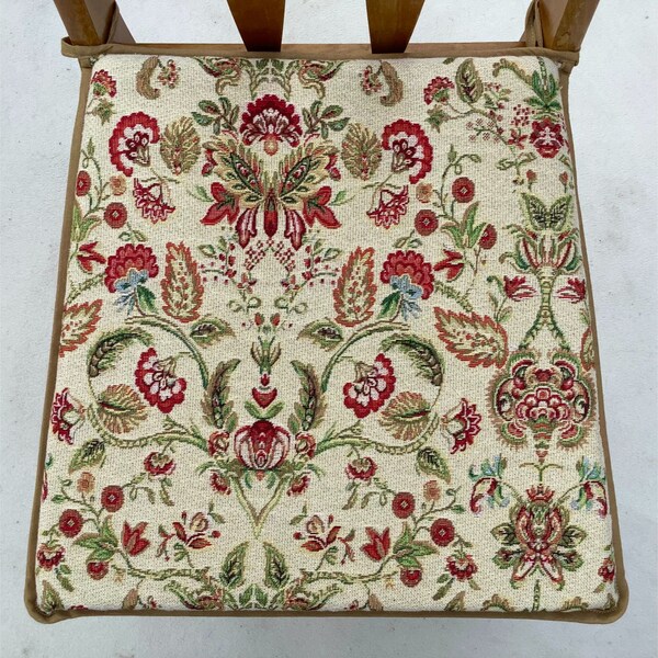 William Morris Style Tapestry Weave, Tapered Square Shaped Chair Seat Pads, (To Fit Seats Approx.16"x 16")