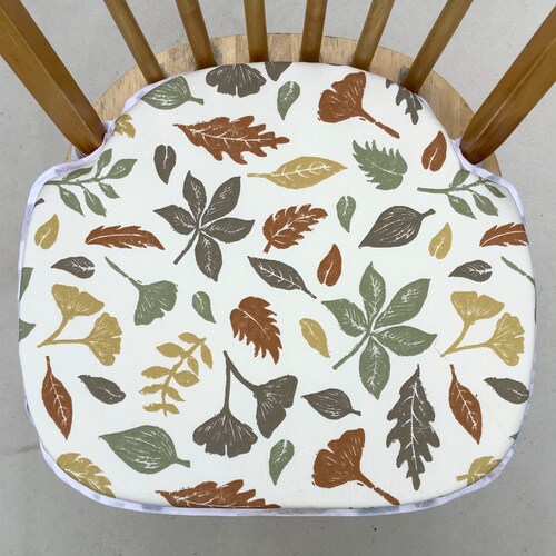 Autumn hawthorn Leaf Spindle Back Shape Chair Seat Pads to Etsy UK