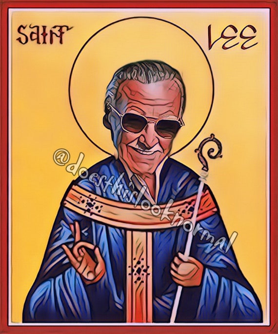 Saint Candle Stan Lee Comic Book Fan Art Hero Villain - Etsy