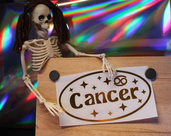 Sticker zodiaque - vinyle signe astrologique - horoscope cadeau - autocollant imperméable à l'eau pour ordinateur portable - décoration d'anniversaire - tarot - fenêtre - décoration de pare-chocs