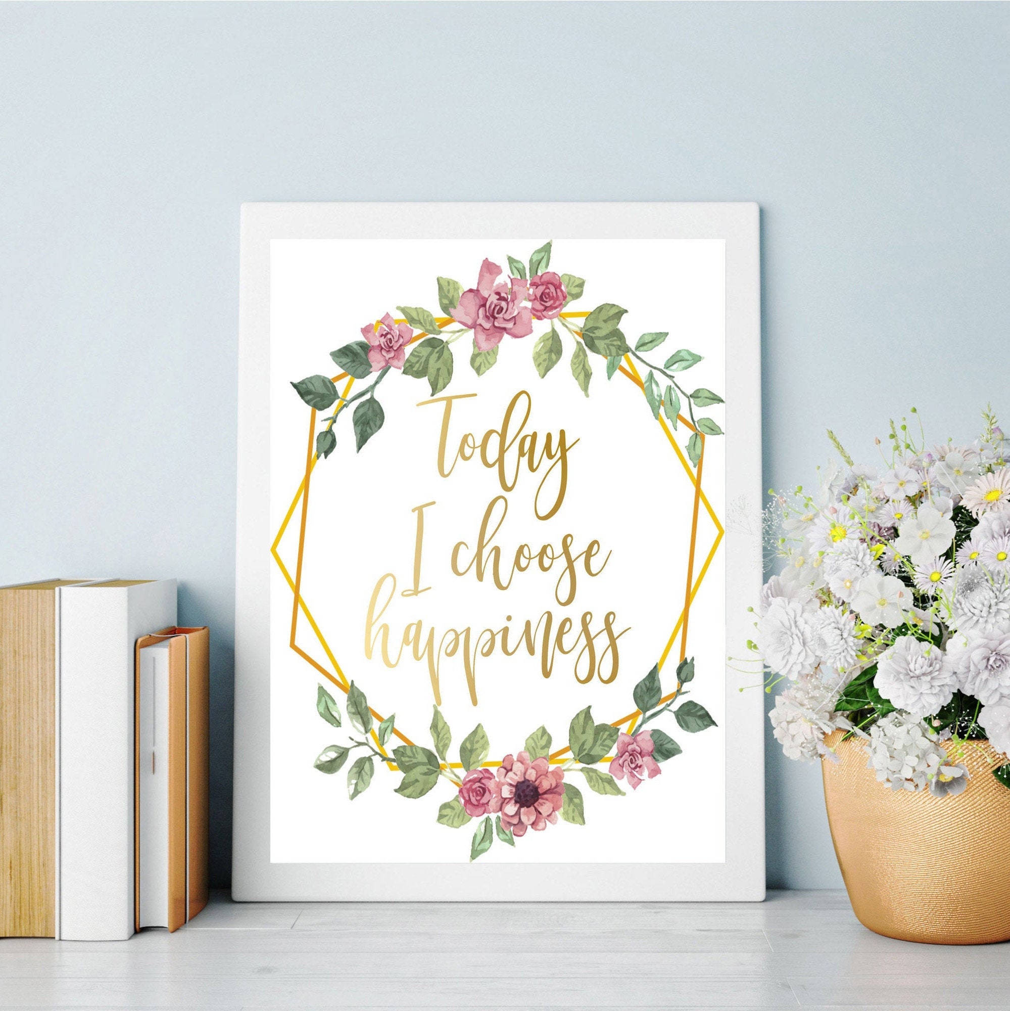 Gold Office Desk Accessories Gold Office Decor Today I | Etsy