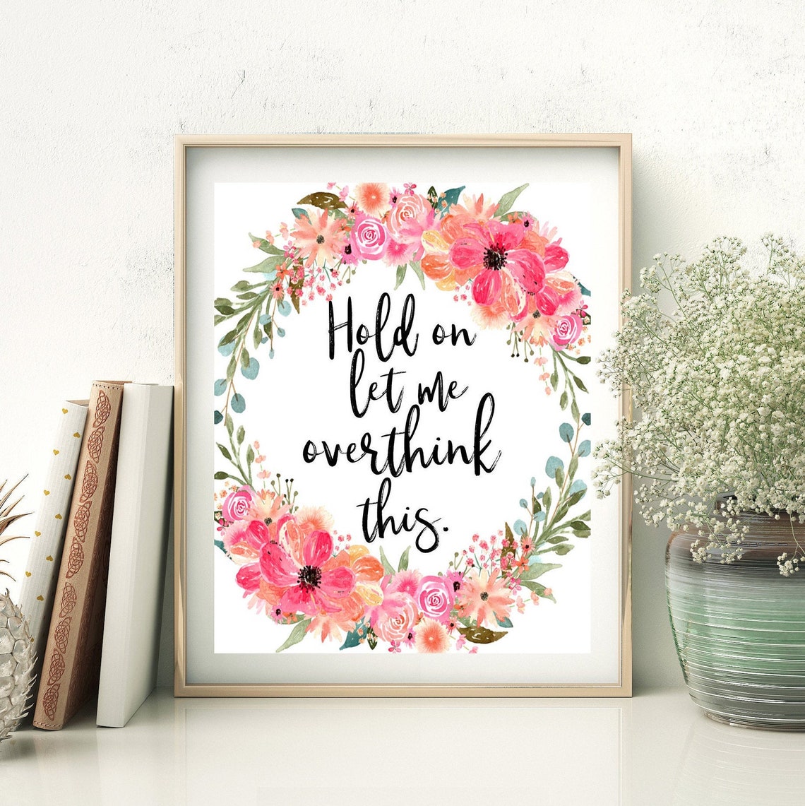 Funny office decor flower office desk accessories pink Etsy