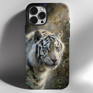White Tiger Phone Case, Tiger Phone Cover, Unique iPhone Cases, Popular iPhone Cases, for teenage girls, for women, Animal Phone, Samsung