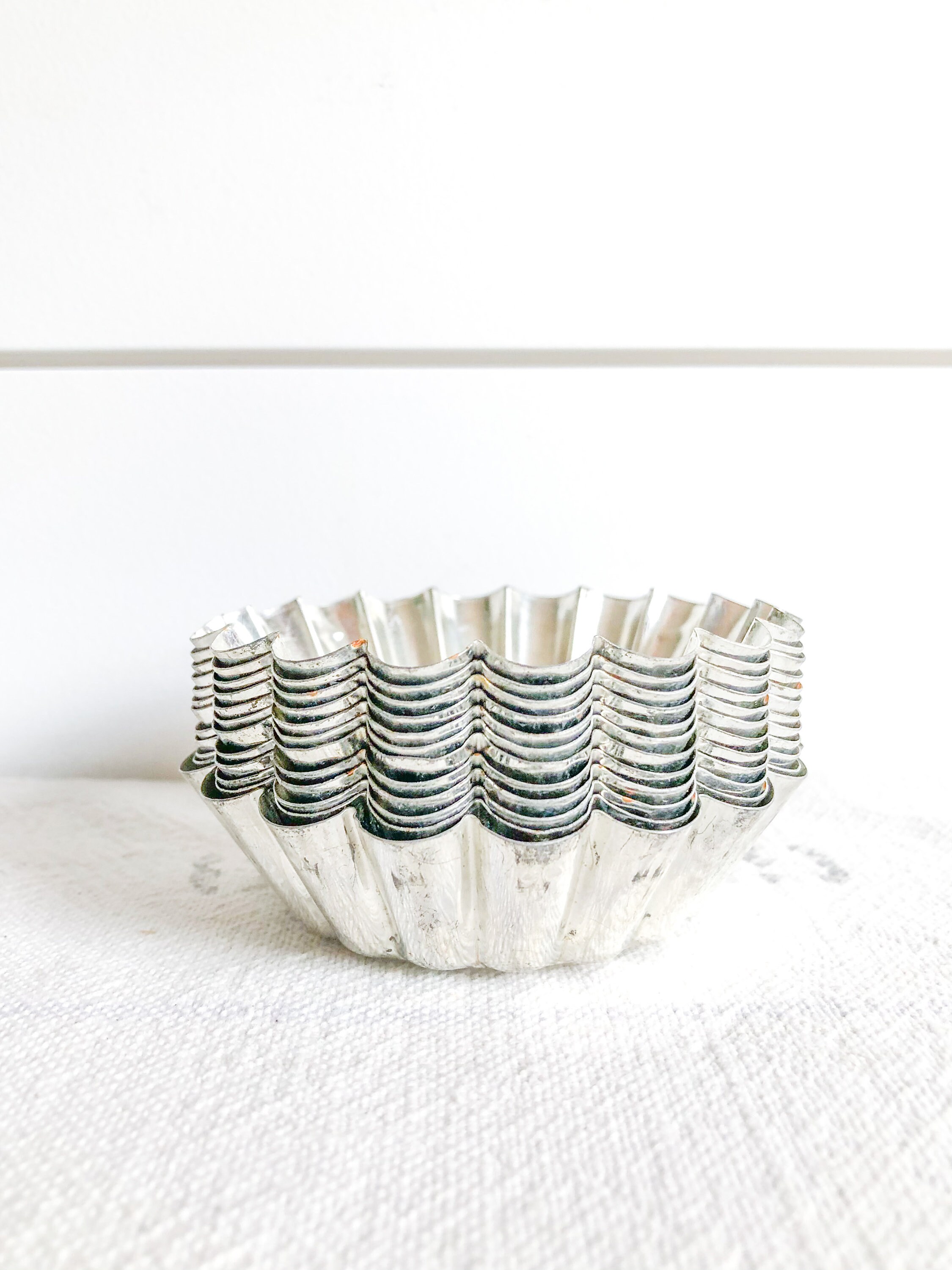 Vintage Set of Miniature Tart Tins Mini Tart Molds Etsy