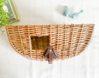 Panier de poisson à pêche à la pêche panier de poisson en osier avec couvercle et sangles réglables Pêche à la pêche à la pêche légère Panier de poisson léger pour poisson Panier de poisson à pêche à la pêche panier de poisson en osier avec couvercle et sangles réglables Pêche à la pêche à la pêche légère Panier de poisson léger pour poisson