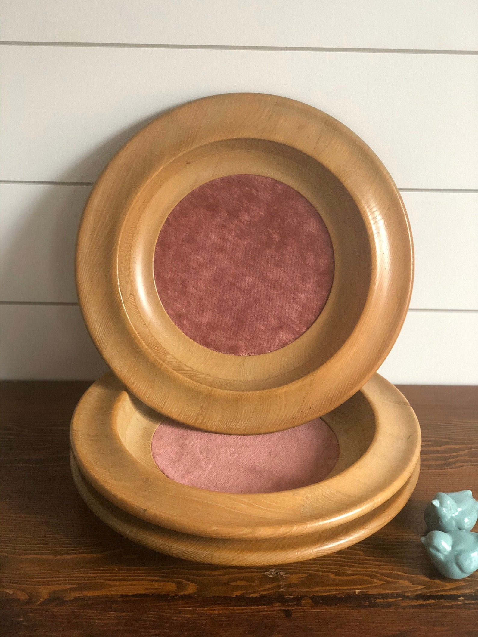 Vintage Offering Plate Round Wooden Tray Collection Plate Etsy