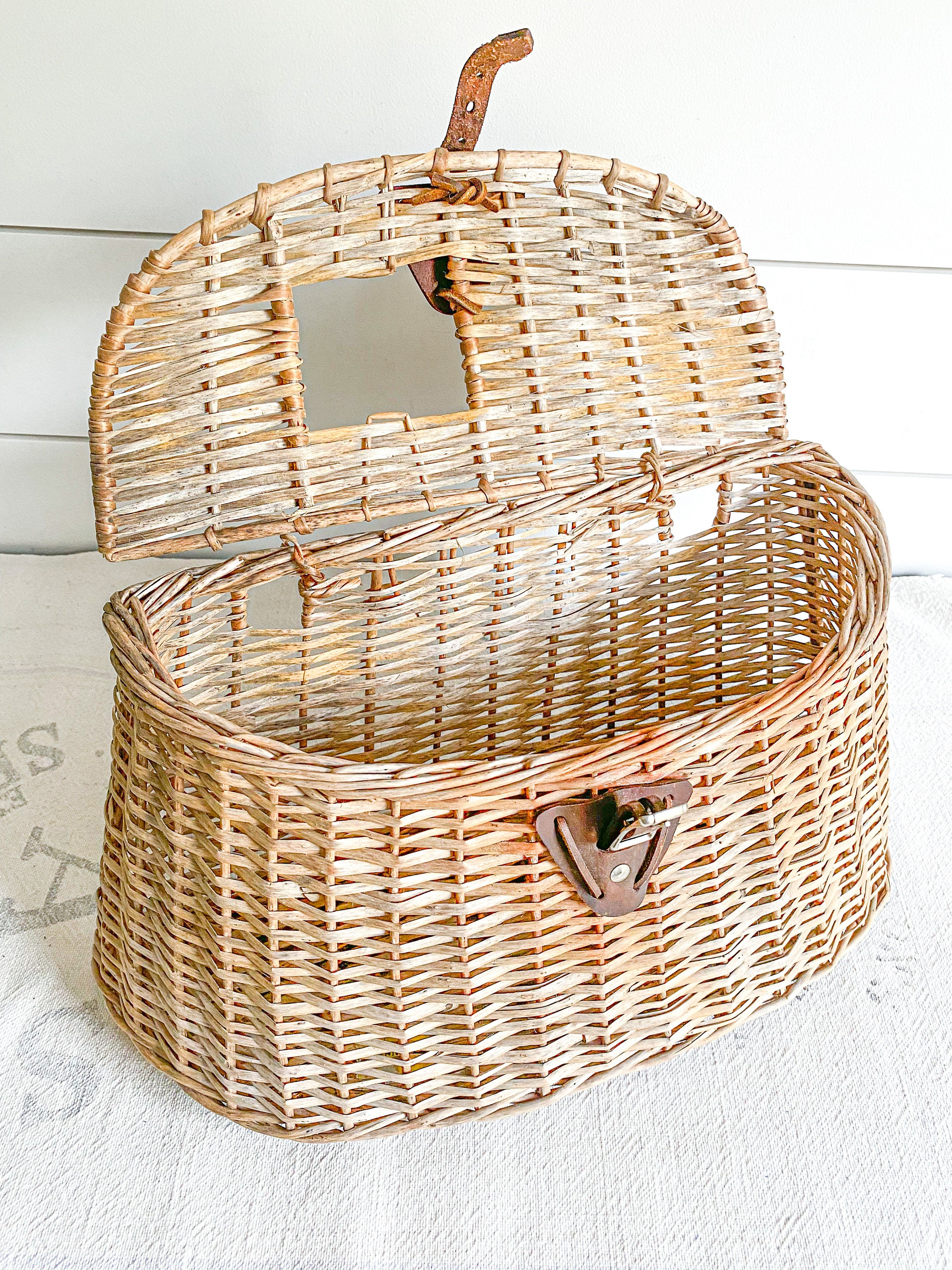 Fisherman Creel Wicker Fishing Creel Basket Wicker Basket Fishing