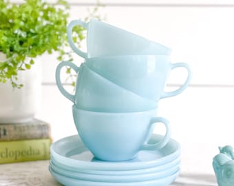 レア Fire King Turquoise Blue Ice Bucket レア Fire King Turquoise Blue Ice Bucket