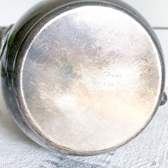 Vintage Wm. Rogers & Son “spring Flower” Silver Tea/coffee Set