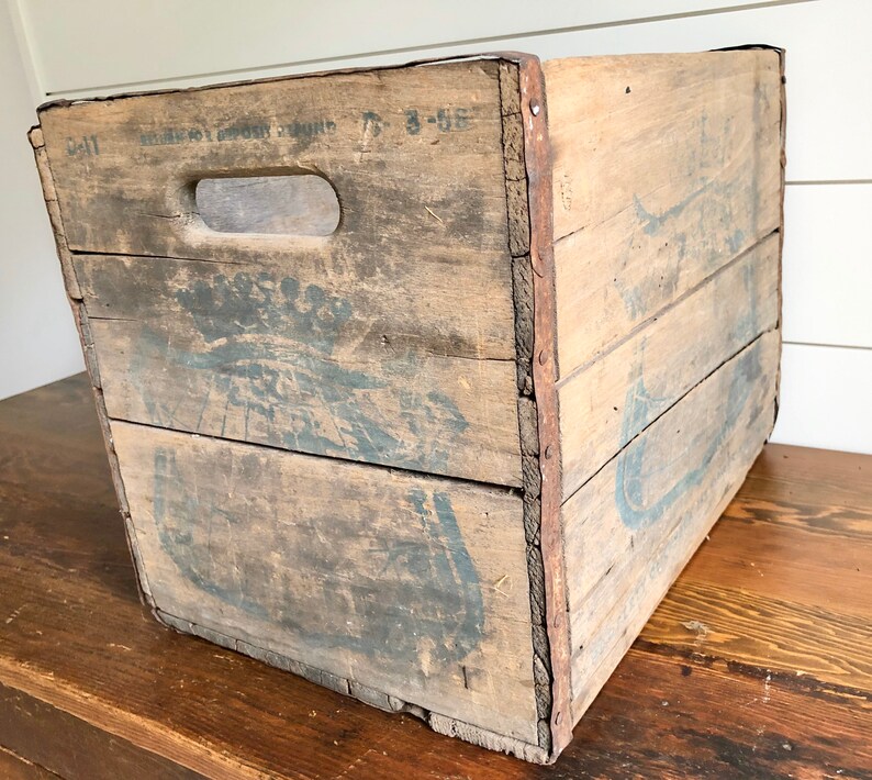 Vintage Canada Dry Wooden Crate Rustic Decor Etsy