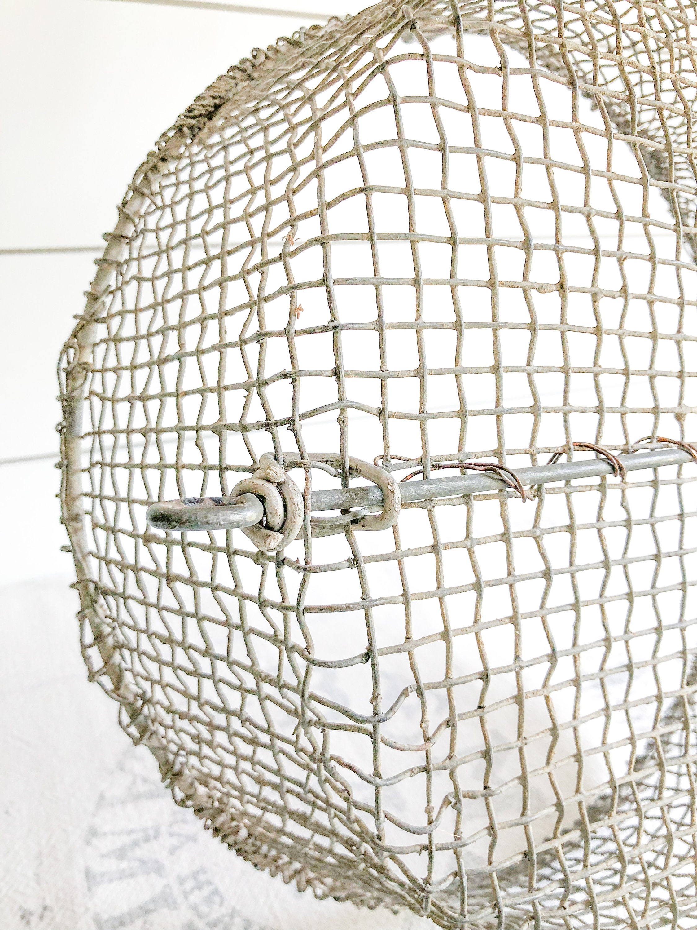 Vintage Wire Clam Basket Metal Shellfish Basket W/ Handle - Etsy