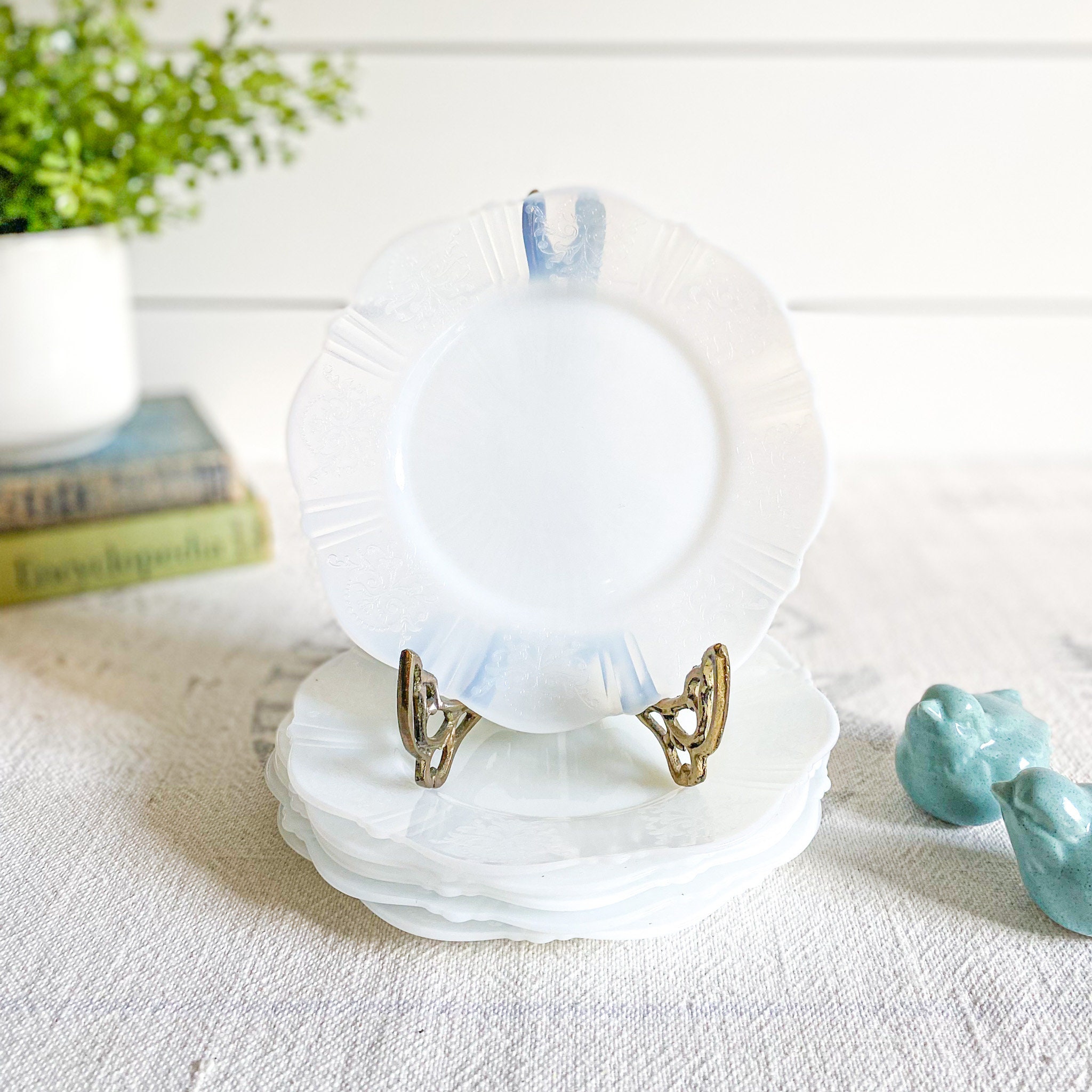 ヴィンテージ マクベス エヴァンス ブレッド＆バター プレート セット