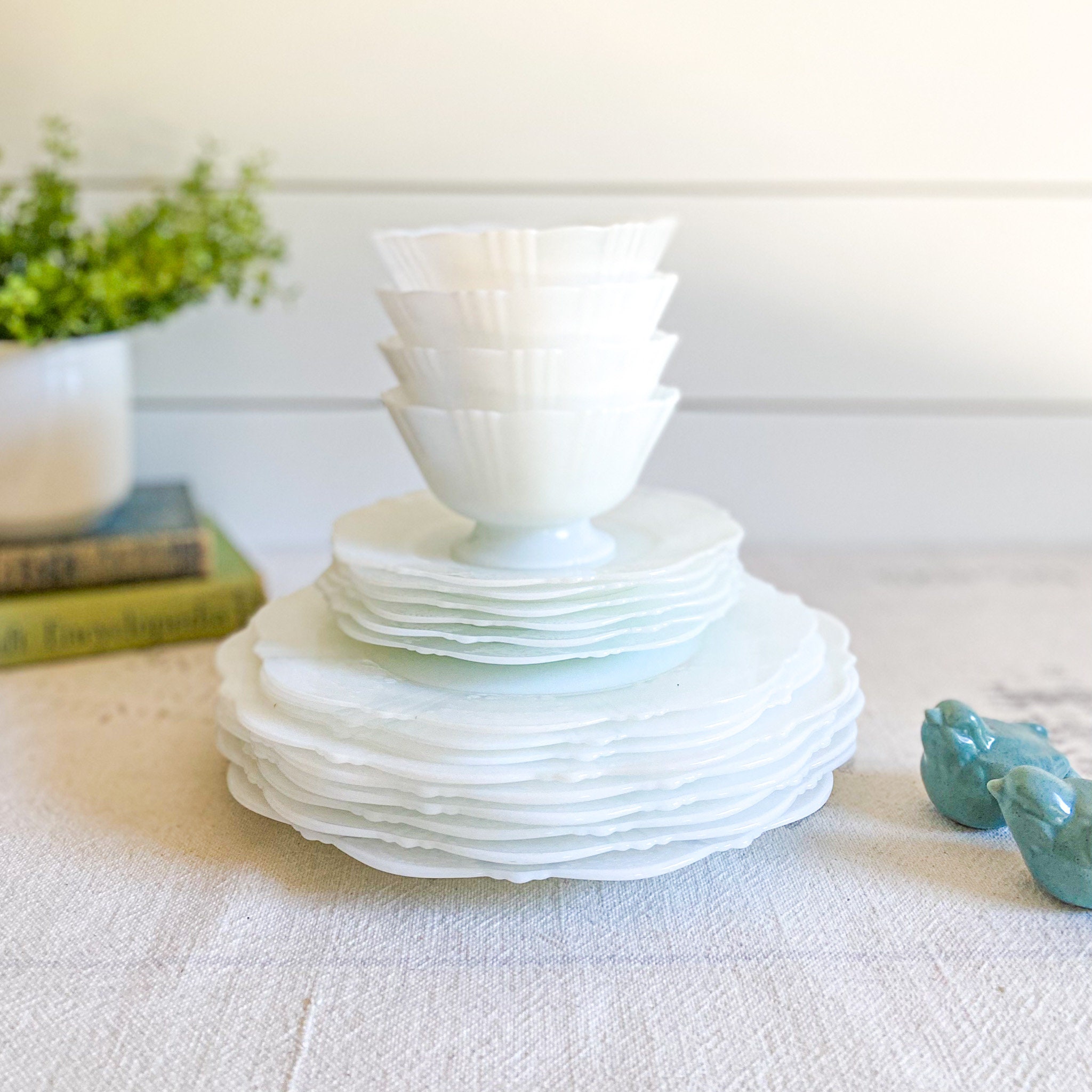 ヴィンテージ マクベス エヴァンス ブレッド＆バター プレート セット