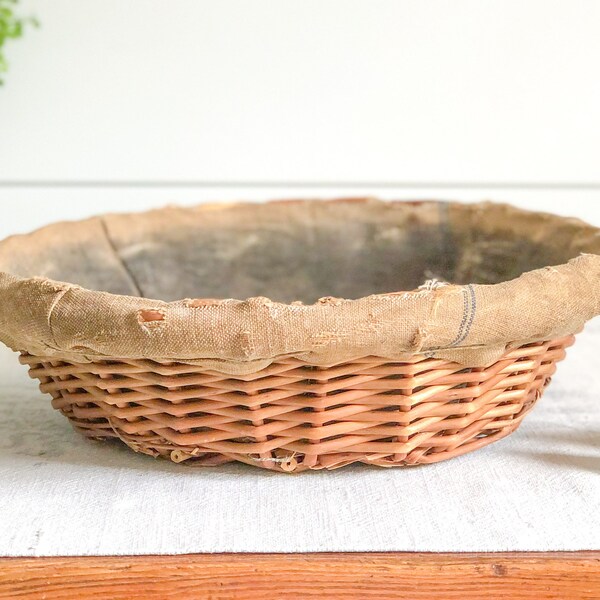 Wicker Bread Basket Etsy