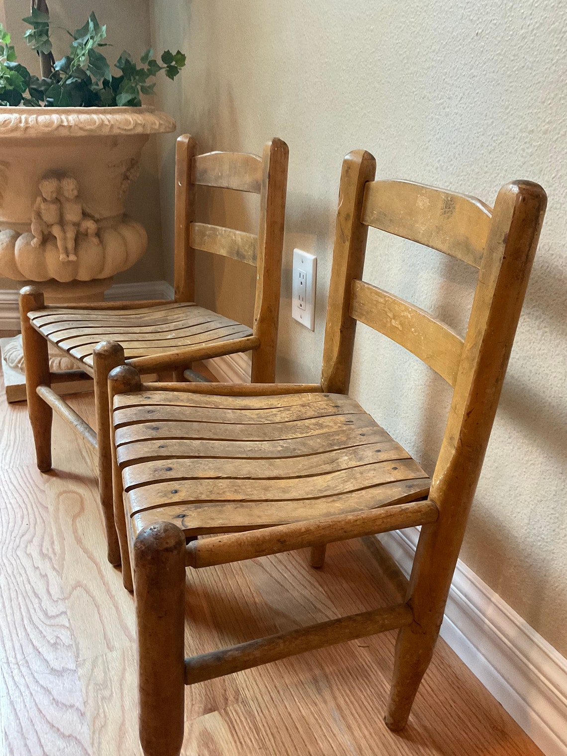 Vintage Childrens Chair Set From1950s. Pair of Vintage Maple Etsy